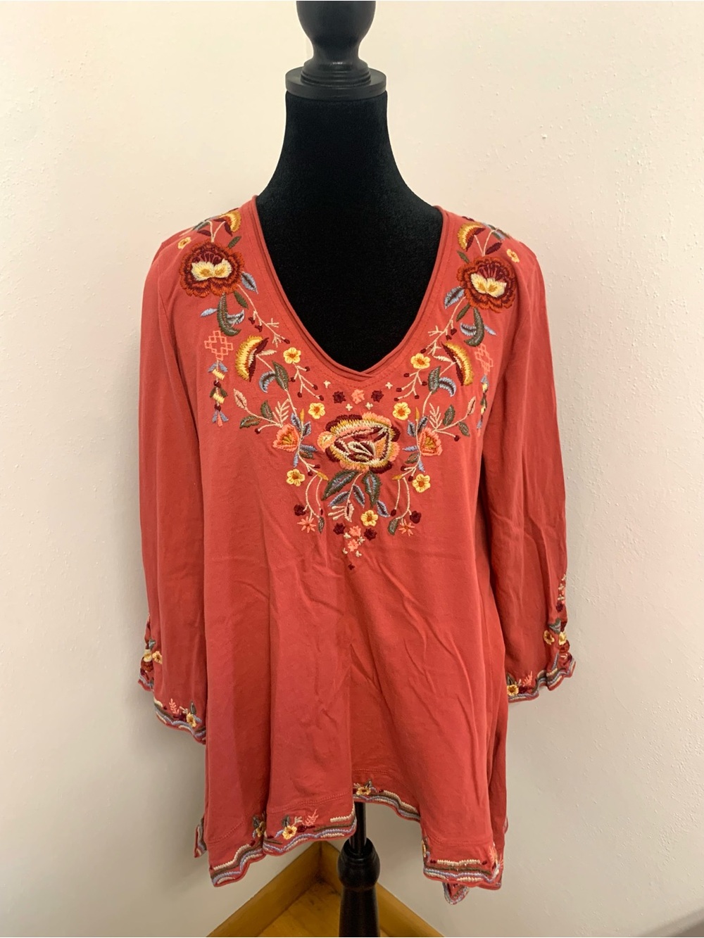 Karyn Seo floral embroidered top